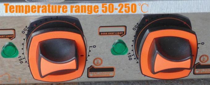 Máquina del rodillo del perrito caliente de 7 Rolls, parrilla eléctrica de la salchicha 1.69kw 3